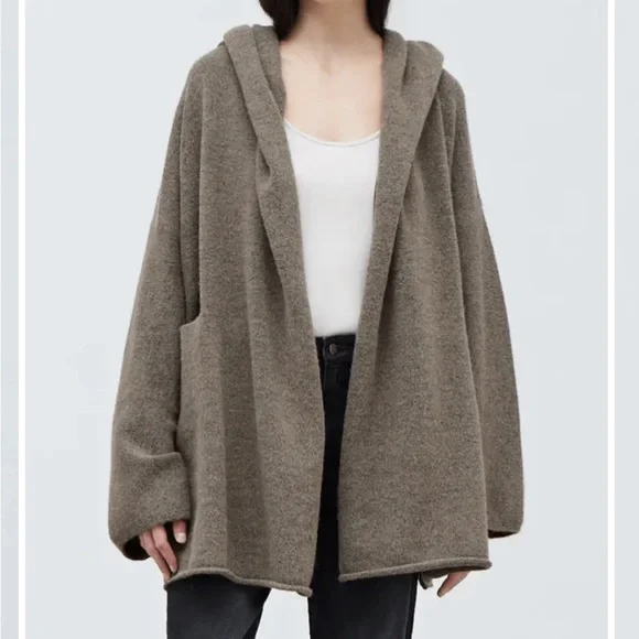 Grade & Gather Hooded Open Cardigan - Picture 1 of 3